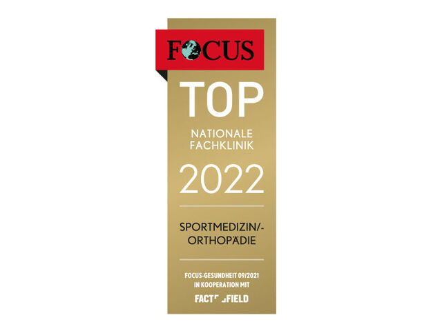 Top nationales Krankenhaus für Sportmedizin-/ Orthopädie